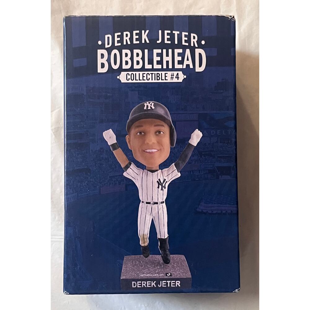 2024 Derek Jeter Bobblehead #4 TikTok NY Yankees Limited Edition w/ Box - Picture 3 of 11